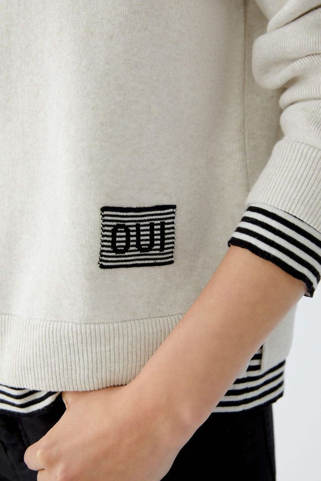 Жіночий джемпер OUI 91550 0109 Молочний 34