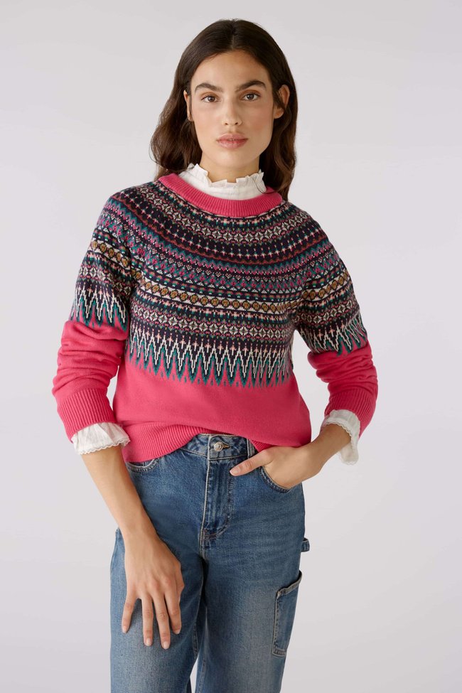 Жіночий светр OUI 79602 0336 Різнокольоровий 34