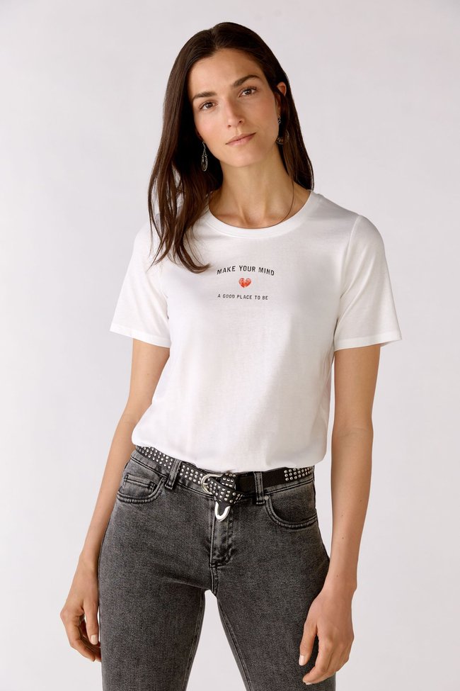Жіноча футболка OUI 77012 1002 Біла 36