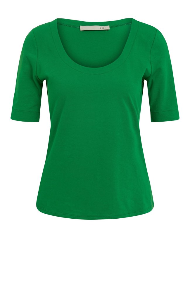 Женская футболка OUI 76057 6236 Зелёный 34