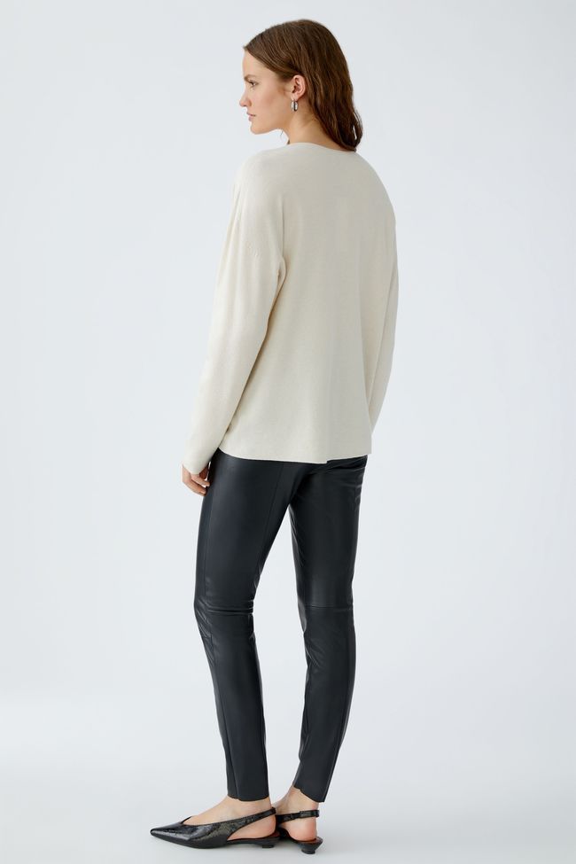 Женский пуловер OUI 93708 1021 Бежевый 44