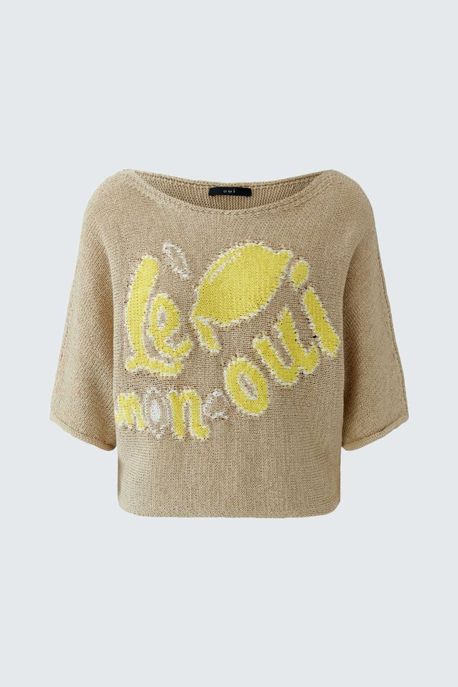 Женский джемпер OUI 97433 0722 Бежевый 44