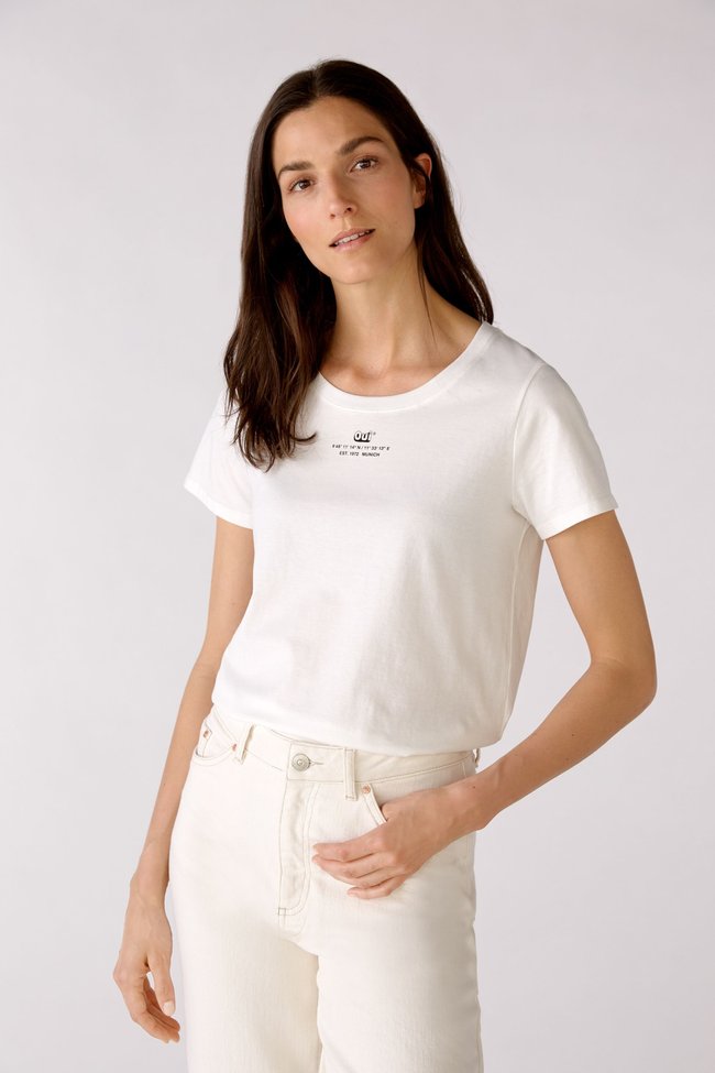 Женская футболка OUI 77115 1006 Белый 44
